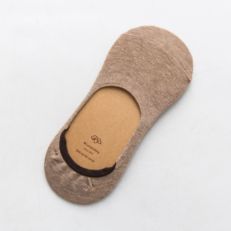 Spring summer women socks Solid color fashion wild shallow mouth invisible slipper socks