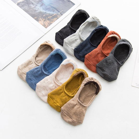 Spring summer women socks Solid color fashion wild shallow mouth invisible slipper socks