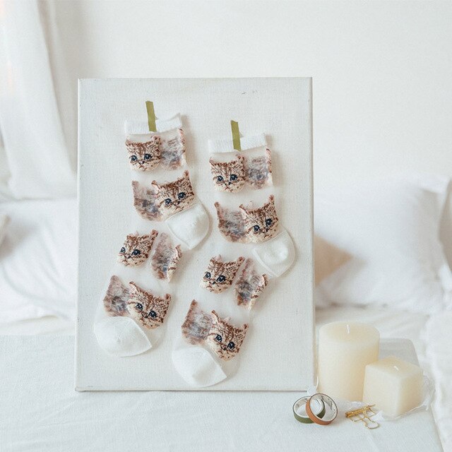 Harajuku Crystal Silk Tide Socks Funny Sunflowers Vines