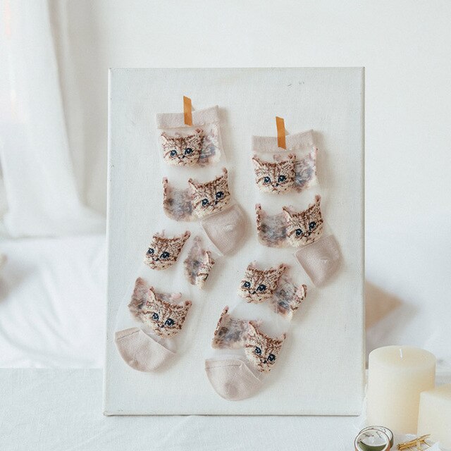 Harajuku Crystal Silk Tide Socks Funny Sunflowers Vines