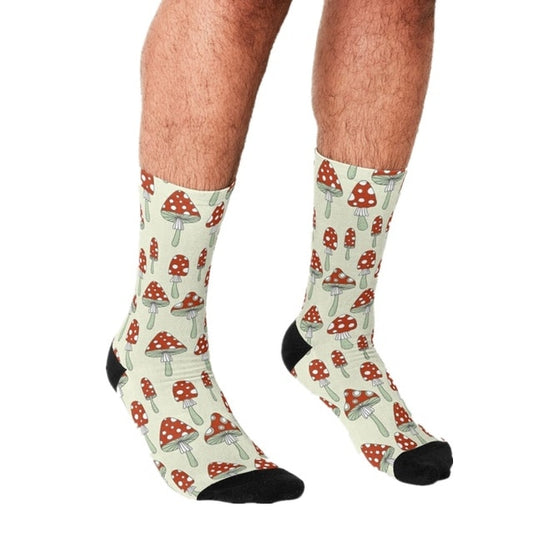 Men Harajuke Mushroom Socks