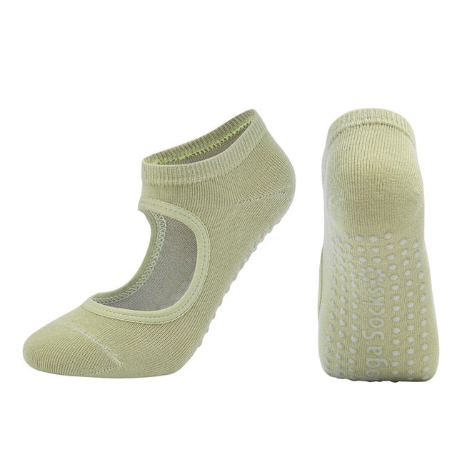 Silicone Breathable Anti Friction Women Yoga Socks