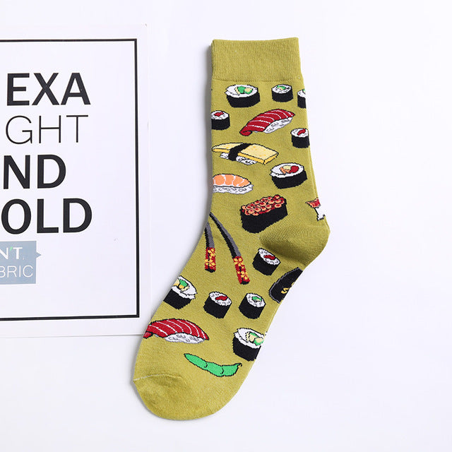 GUMPRUN Harajuku happy socks Men's Funny Combed Cotton Dress Casual Crew Wedding Socks Colorful Novelty Skateboard Socks