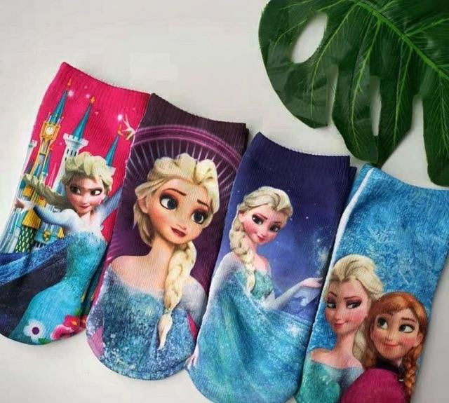 Cartoon Super Hero Printed Kids Cotton Socks