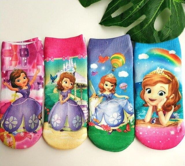 Cartoon Super Hero Printed Kids Cotton Socks