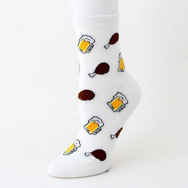 GUMPRUN Harajuku happy socks Men's Funny Combed Cotton Dress Casual Crew Wedding Socks Colorful Novelty Skateboard Socks