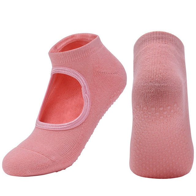Silicone Breathable Anti Friction Women Yoga Socks