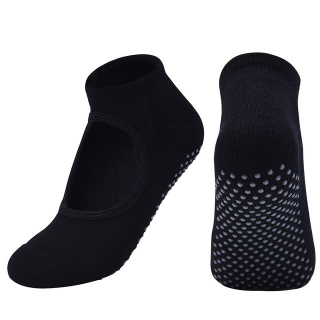 Silicone Breathable Anti Friction Women Yoga Socks