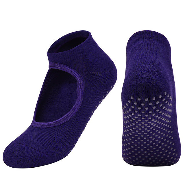 Silicone Breathable Anti Friction Women Yoga Socks