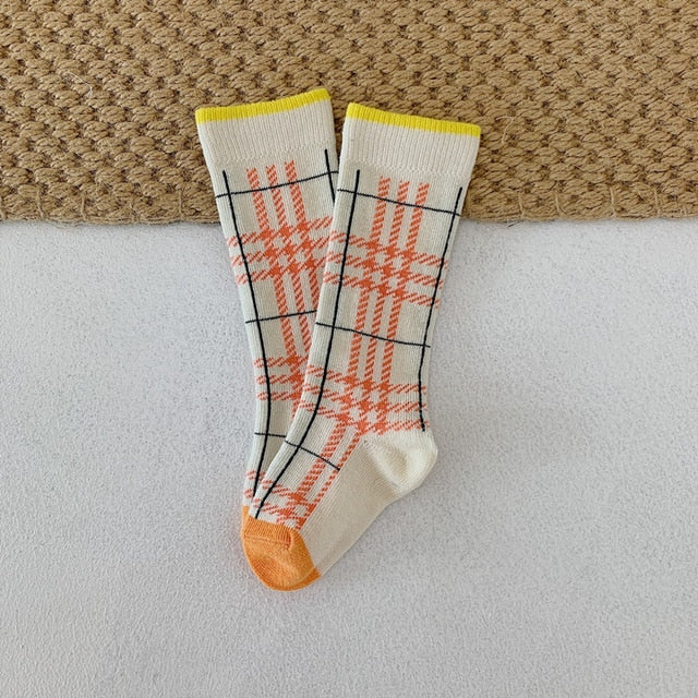 Soft Cotton Stripes Kids Matching Socks