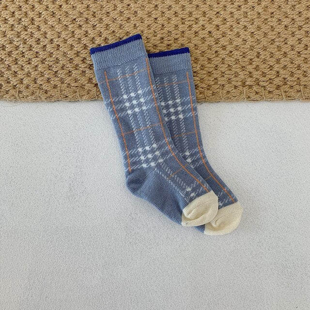 Soft Cotton Stripes Kids Matching Socks