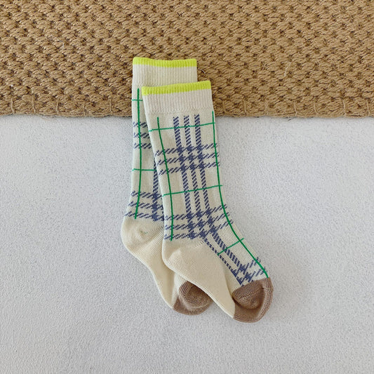 Soft Cotton Stripes Kids Matching Socks