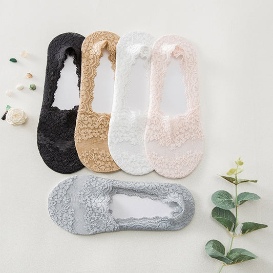 Transparent Short Lace Soft Low Invisible Socks