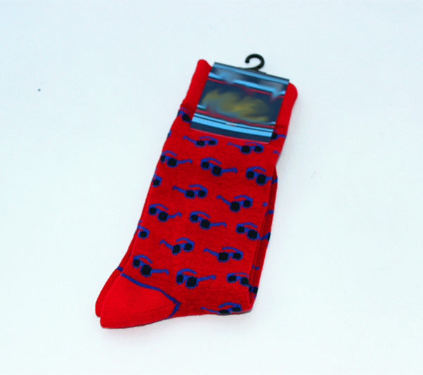 New Mens sock Brand Cactus Panda Monkey Pattern Hip hop Cool Socks for Men Winter Thick Long Skate Funny Socks Colorful EUR40-47