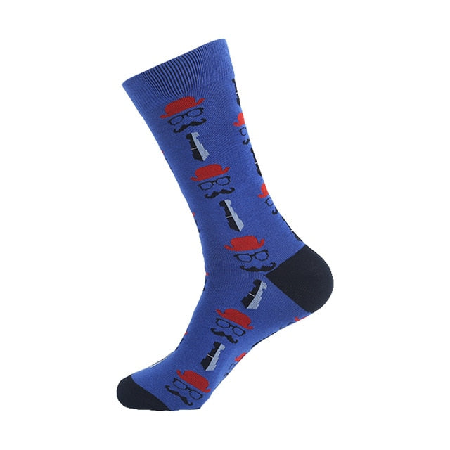 Men's Socks Hip Pop Fruit Banana Coffee Beans Alien Long Cool Skate Sock