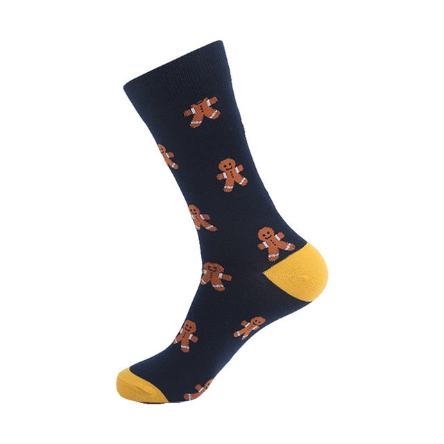 Men's Socks Hip Pop Fruit Banana Coffee Beans Alien Long Cool Skate Sock