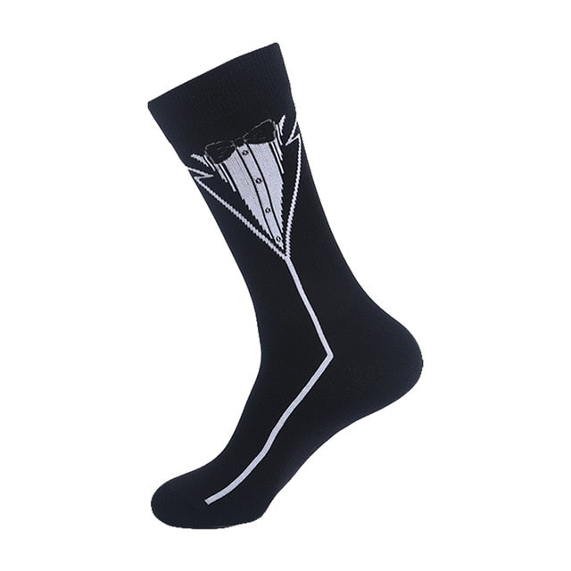 Men's Socks Hip Pop Fruit Banana Coffee Beans Alien Long Cool Skate Sock