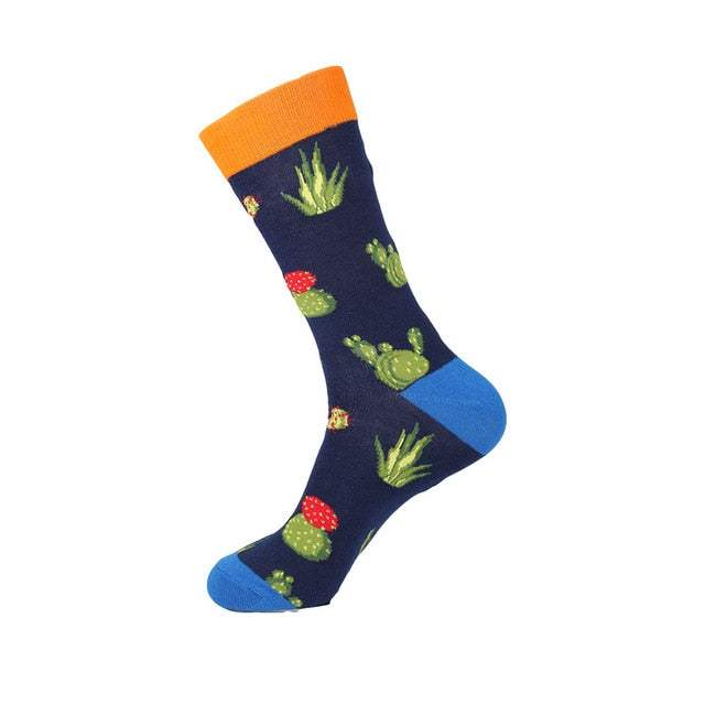 Men's Socks Hip Pop Fruit Banana Coffee Beans Alien Long Cool Skate Sock