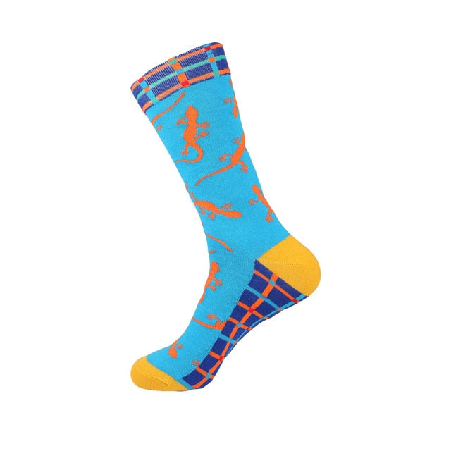 Men's Socks Hip Pop Fruit Banana Coffee Beans Alien Long Cool Skate Sock