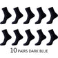 Men Fiber Socks Breathable Compression Long Socks Business Casual Male