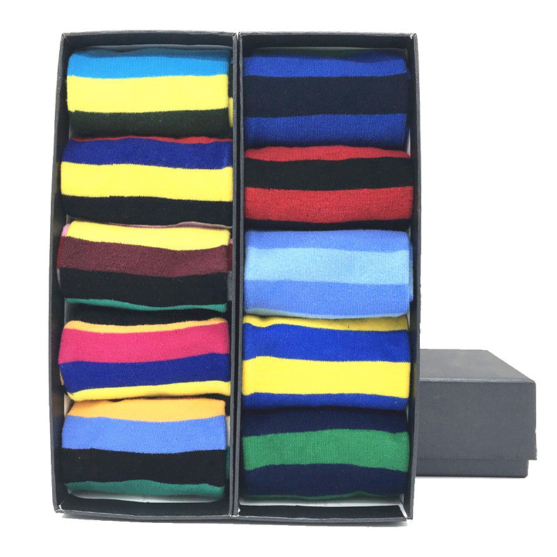 MYORED men's socks gift popular fruit patterns combed cotton crew socks for men Causal Novelty Gifts Socks