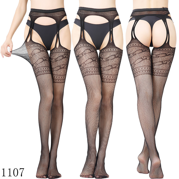 New Arrival Solid Stockings Women Sexy Thigh High Fishnet Nylon Long Socks Sex Belt Standard Over Knee Socks Sexy Lingerie