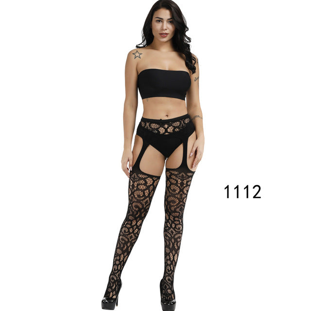 New Arrival Solid Stockings Women Sexy Thigh High Fishnet Nylon Long Socks Sex Belt Standard Over Knee Socks Sexy Lingerie