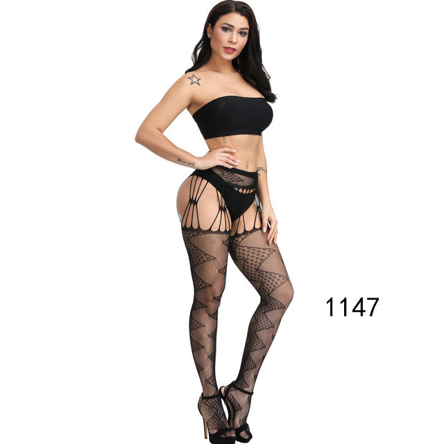 New Arrival Solid Stockings Women Sexy Thigh High Fishnet Nylon Long Socks Sex Belt Standard Over Knee Socks Sexy Lingerie