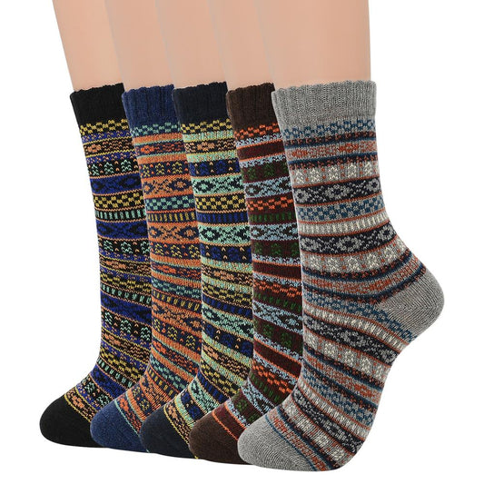 Men Soft Thick Angora Cashmere Casual Rabbit Wool Blend Warm Winter Socks