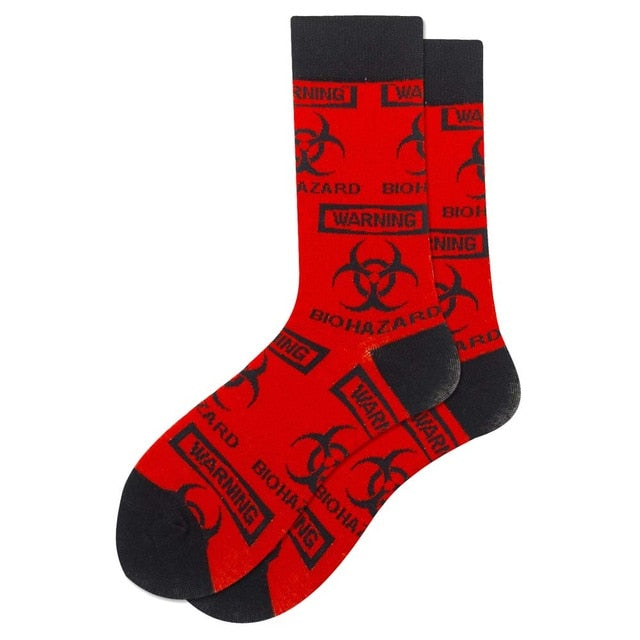 Men's Socks Colorful Funny symbol International chess geometric Cotton Sock