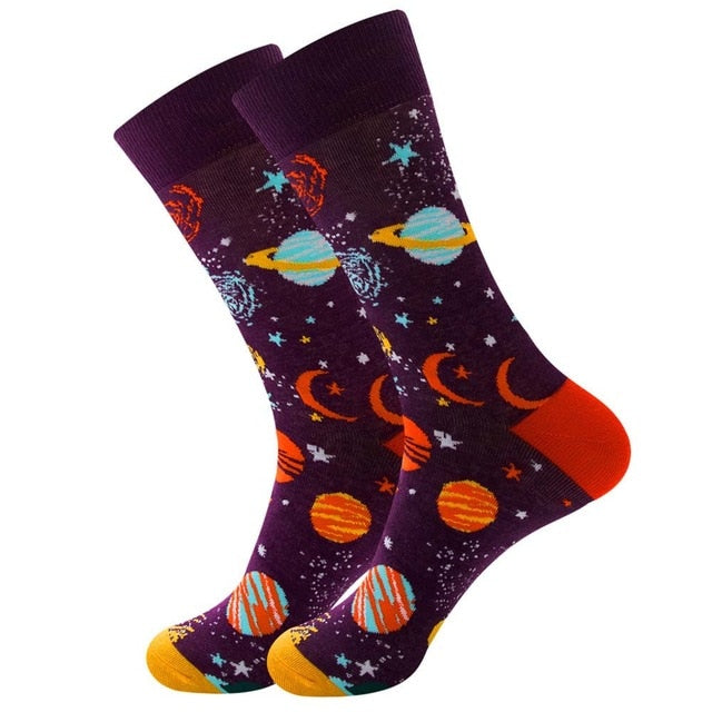 Men's Socks Colorful Funny symbol International chess geometric Cotton Sock