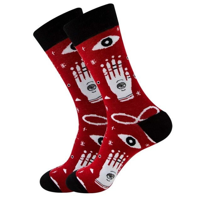 Men's Socks Colorful Funny symbol International chess geometric Cotton Sock
