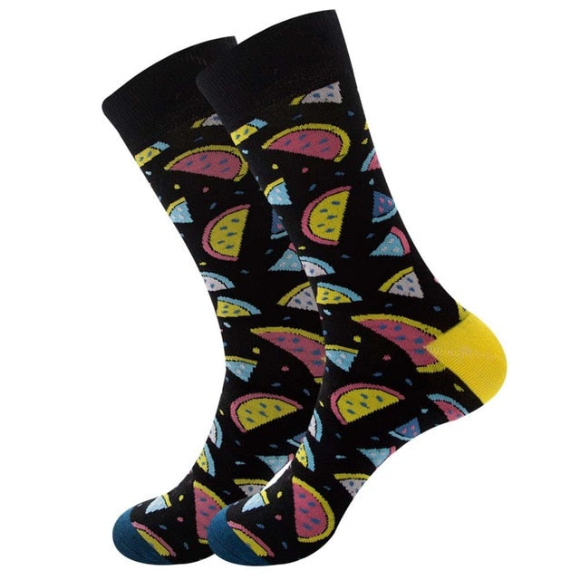 Men's Socks Colorful Funny symbol International chess geometric Cotton Sock