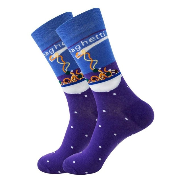Men's Socks Colorful Funny symbol International chess geometric Cotton Sock