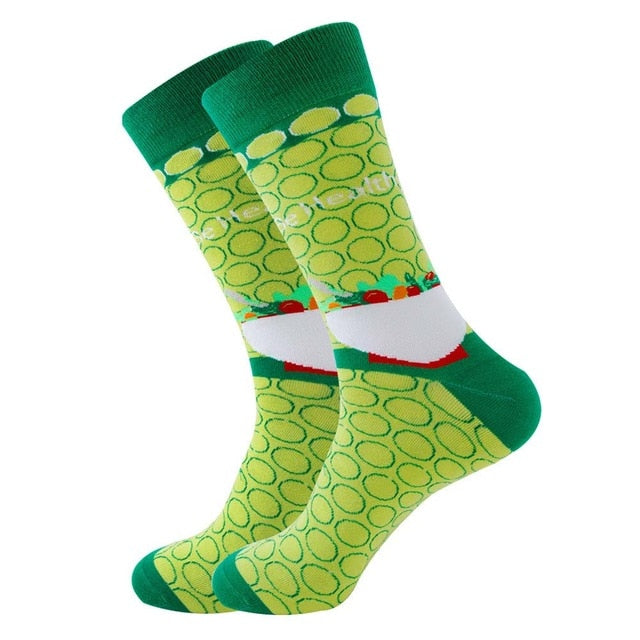 Men's Socks Colorful Funny symbol International chess geometric Cotton Sock