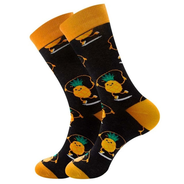 Men's Socks Colorful Funny symbol International chess geometric Cotton Sock