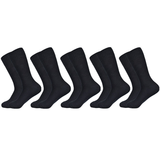 Men's socks Solid Color Cotton Socks Black Blue Red 10 colors Dress Autumn & winter Socks