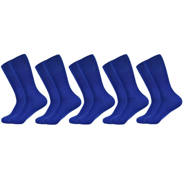 Men's socks Solid Color Cotton Socks Black Blue Red 10 colors Dress Autumn & winter Socks