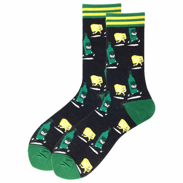 Men's Socks Colorful Funny symbol International chess geometric Cotton Sock
