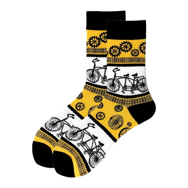 Men's Socks Colorful Funny symbol International chess geometric Cotton Sock
