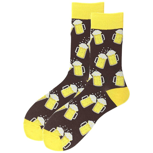 Men's Socks Colorful Funny symbol International chess geometric Cotton Sock