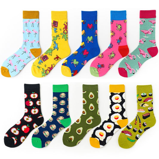 Funny Men Graphic Socks Funky Novelty Socks Soft Breathable For Man Woman