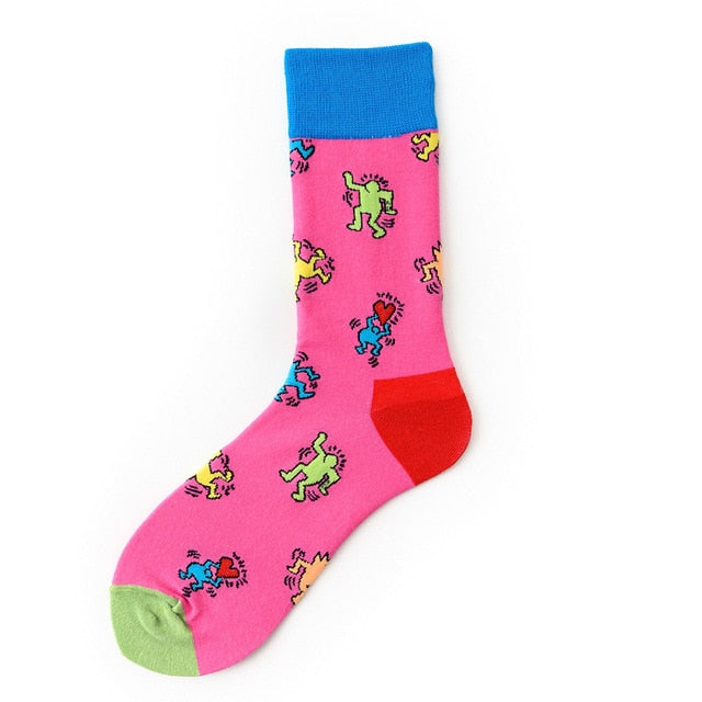 Funny Men Graphic Socks Funky Novelty Socks Soft Breathable For Man Woman