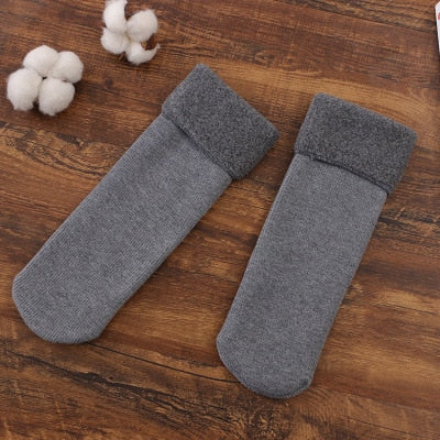 Winter Warmer Women Thicken Thermal Wool Cashmere Snow Socks Seamless Velvet Boots Floor Sleeping Socks for Mens