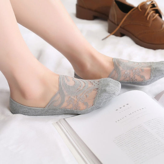 Transparent Short Lace Soft Low Invisible Socks