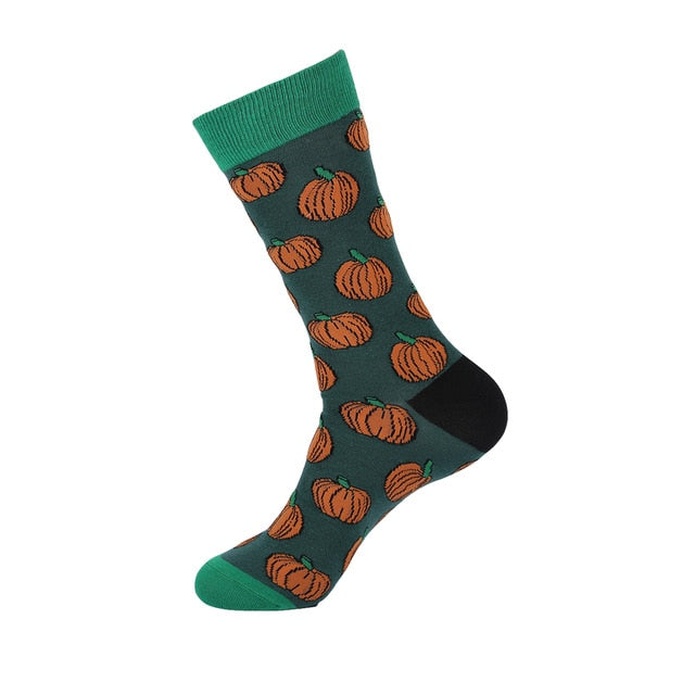 Men's Socks Dinosaur Penguin Cactus Lattice Dog Warm Skate Harajuku Cool Socks