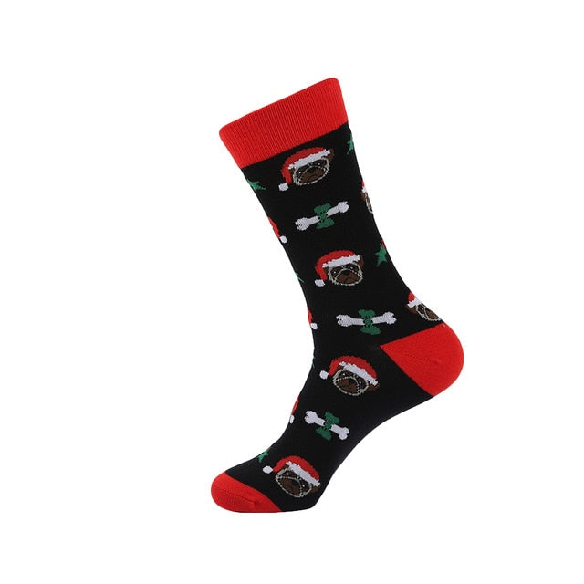 Men's Socks Dinosaur Penguin Cactus Lattice Dog Warm Skate Harajuku Cool Socks