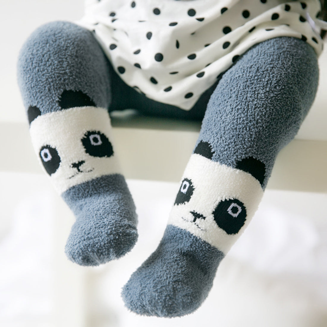 Cute Cartoon Coral Fleece Fashion Baby Tights