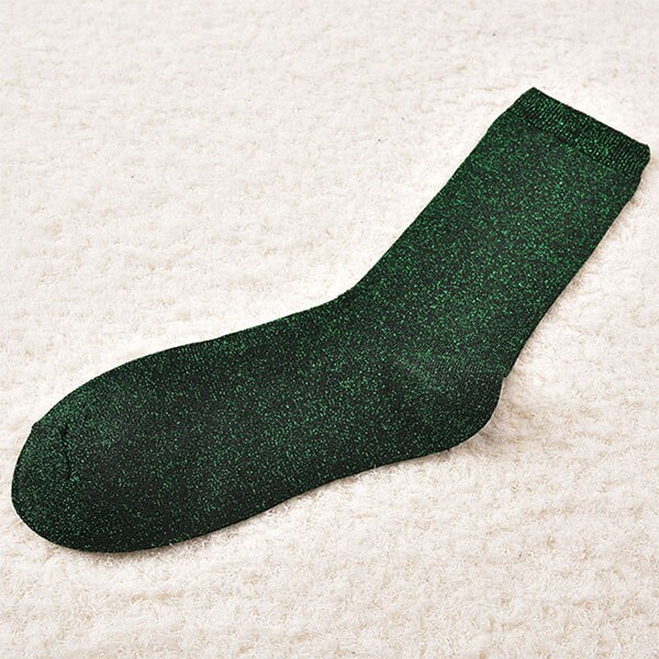 Top Quality Thin Gold Sliver Shiny Ankle Socks