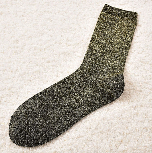 Top Quality Thin Gold Sliver Shiny Ankle Socks